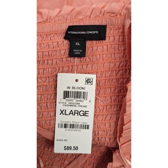 INC International Concepts Womens Size XL Cashmere Cream In Bloom A-Line Dress - Picture 10 of 10